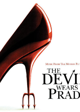 the album cover for Various Artists - Devil Wears Prada (20th Anniversary) [Devil vs Angel Red White Swirl]