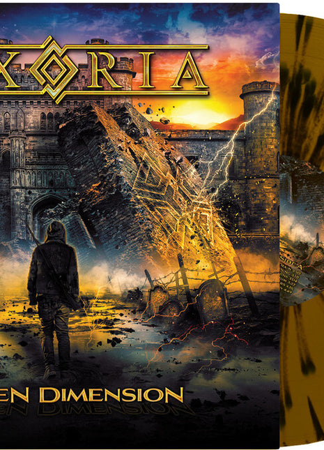 the album cover for REXORIA - Fallen Dimension - Gold/Black (Blk) [Colored Vinyl] (Gol)