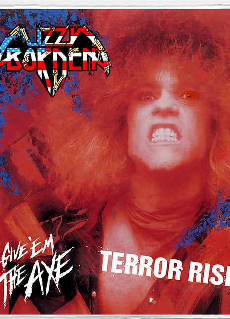 the album cover for Lizzy Borden - Give 'em The Axe & Terror Rising [Limited Edition]