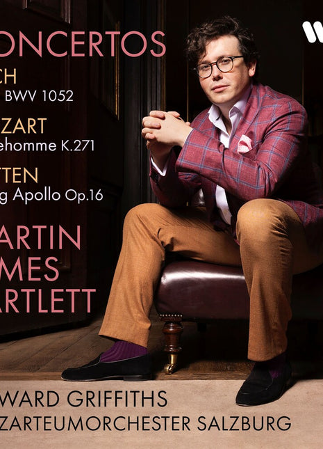 the album cover for Martin Bartlett  James - Bach, Mozart, Britten Concerti