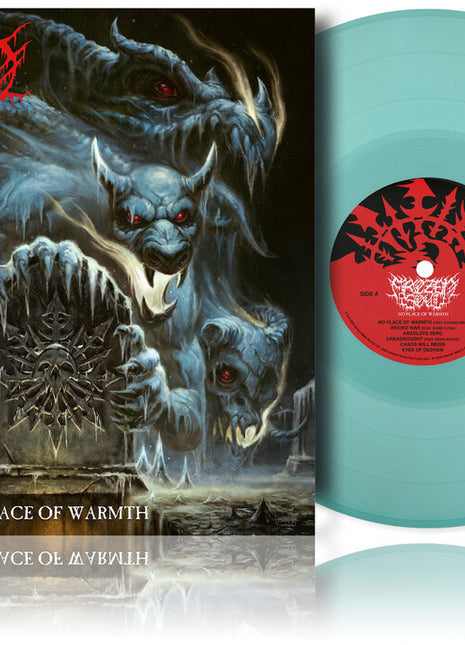 the album cover for Frozen Soul - No Place of Warmth [Translucent Light Blue]