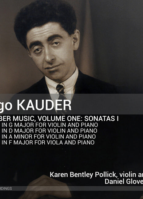 the album cover for Karen Pollick  Bentley - Hugo Kauder: Chamber Music Vol. 1