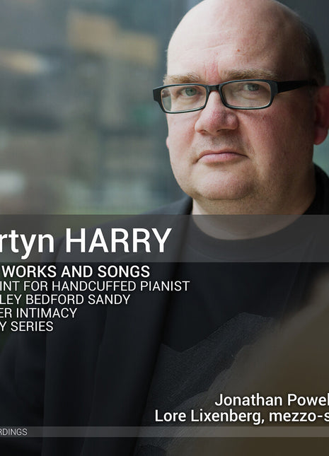 the album cover for Lore Lixenberg - Martyn Harry: Pno Works & Songs