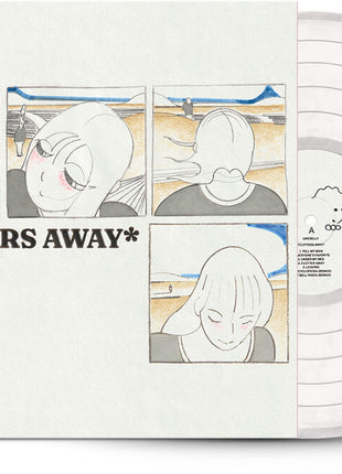 the album cover for Operelly - Flutters Away / Handwriting Practice No. 1 [Clear Vinyl]