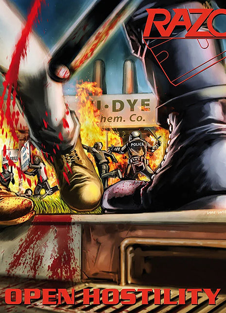 the album cover for Razor - Open Hostility [Colored Vinyl] [Reissue]