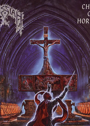 the album cover for Messiah - Choir Of Horrors (35th Anniversary) - Violet