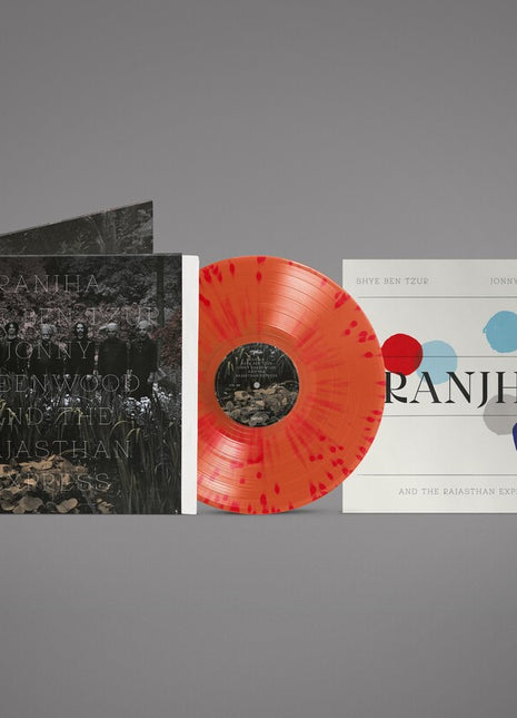 the album cover for Shye Ben Tzur / Jonny Greenwood / The Rajasthan Express - Ranjha [Red/Coral Splatter]
