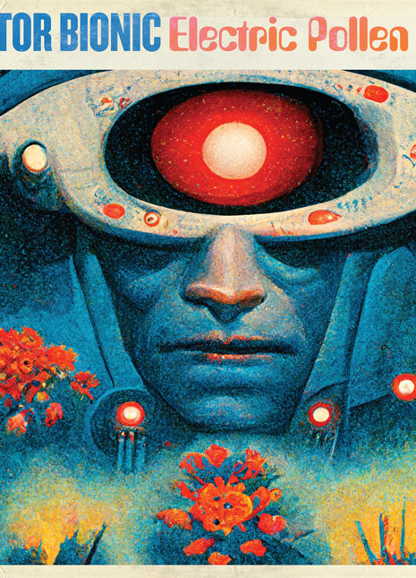 the album cover for Doctor Bionic - Electric Pollen - Red [Colored Vinyl] (Red)