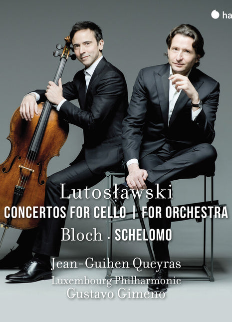 the album cover for Jean Queyras -Guihen / Luxembourg Philharmonic - Lutos?Awski: Concerto For Cello