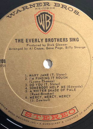 Everly Brothers : The Everly Brothers Sing (LP, Album)