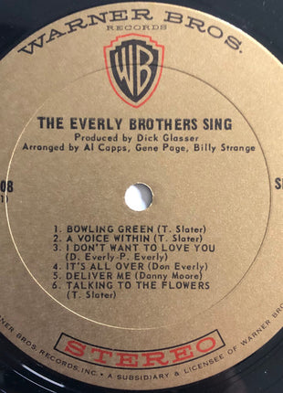 Everly Brothers : The Everly Brothers Sing (LP, Album)