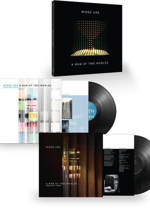 the album cover for Midge Ure - A Man Of Two Worlds