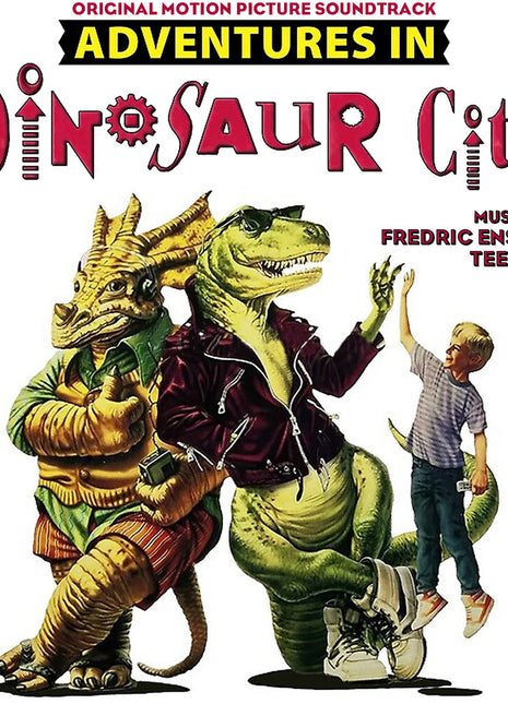 the album cover for Fredric Teetsel  Ensign - Adventures In Dinosaur City - O.S.T.