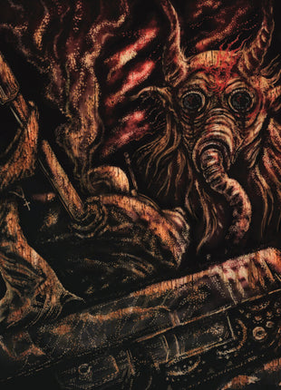 the album cover for Pig's Blood - Destroying The Spirit