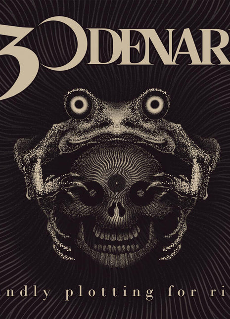 the album cover for 30 Denari - Kindly Plotting For Riot