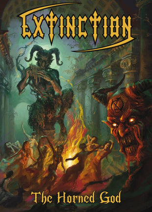 the album cover for Extinction - Horned God