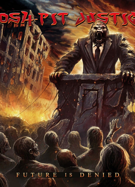 the album cover for Mosh-Pit Justice - Future Is Denied