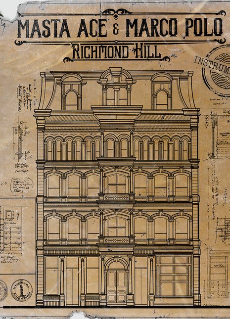 the album cover for Masta Ace & Marco Polo - Richmond Hill - Instrumentals