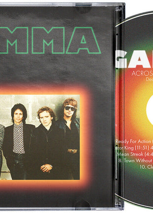 the album cover for Gamma - Across The Airwaves