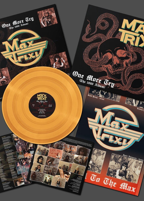 the album cover for Max Trixi - One More Try (1990 Album) [Colored Vinyl]