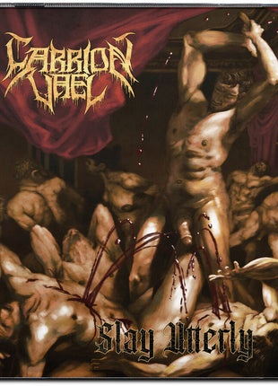 the album cover for Carrion Vael - Slay Utterly [Colored Vinyl] (Red)