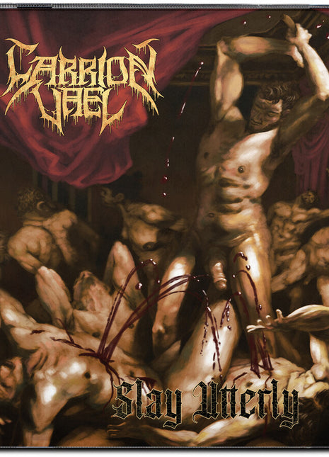 the album cover for Carrion Vael - Slay Utterly [Colored Vinyl] (Red)