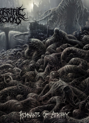 the album cover for Horrific Visions - Remnants Of Atrophy