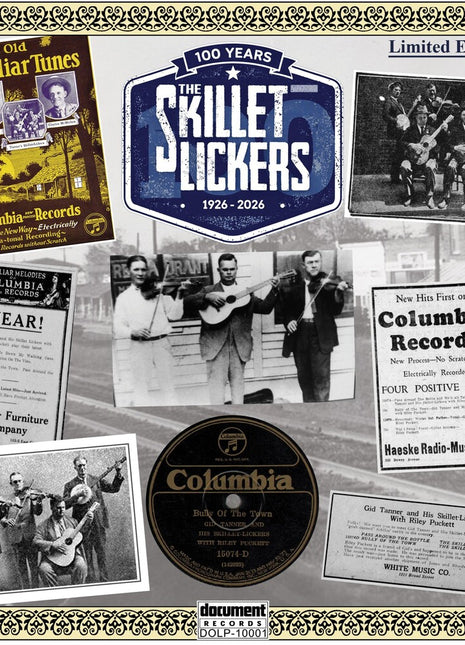 the album cover for Skillet Lickers - 100 Years: 1926-2026 (Blue) [Colored Vinyl] [Limited Edition]