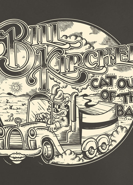 the album cover for Bill Kirchen - Cat Out Of The Bag