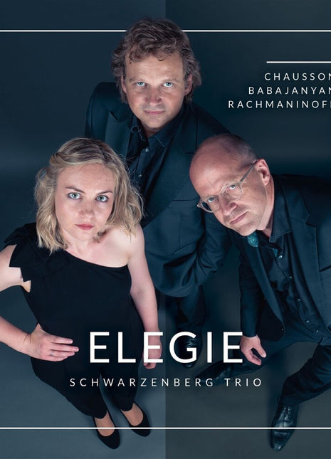 the album cover for Schwarzenberg - Elegie: Chausson Babajanyan Rachmaninoff