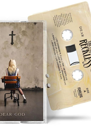 the album cover for The Pretty Reckless - Dear God [Limited Edition Cappuccino Swirl]