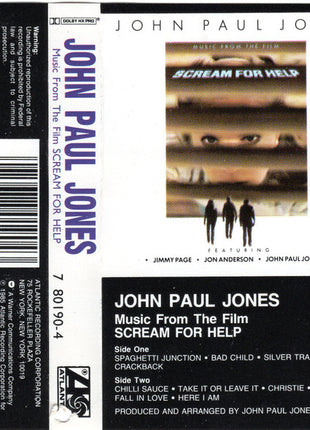 John Paul Jones : Music From The Film Scream For Help (Cass, Album, Dol)