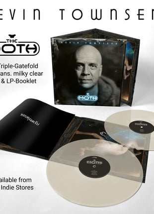 the album cover for Devin Townsend - Moth [Indie Exclusive Milky Clear]