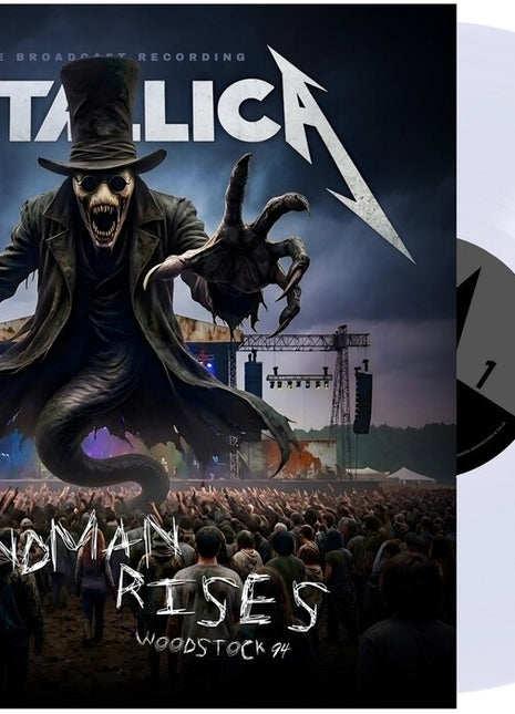 the album cover for Metallica - Sandman Rises [Indie Exclusive] [Colored Vinyl] [Limited Edition] [Indie Exclusive]