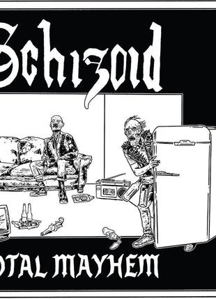 the album cover for Schizoid - Total Mayhem