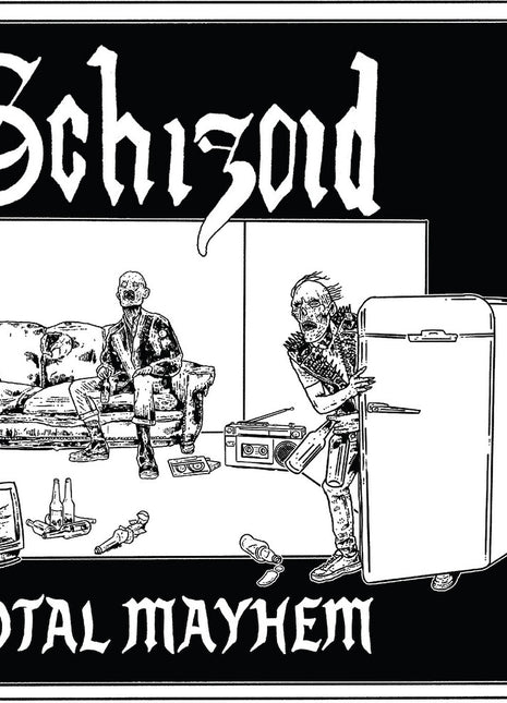 the album cover for Schizoid - Total Mayhem