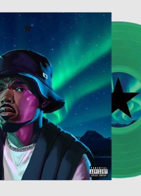 the album cover for Chance the Rapper - Star Line [Indie Exclusive Clear Green]
