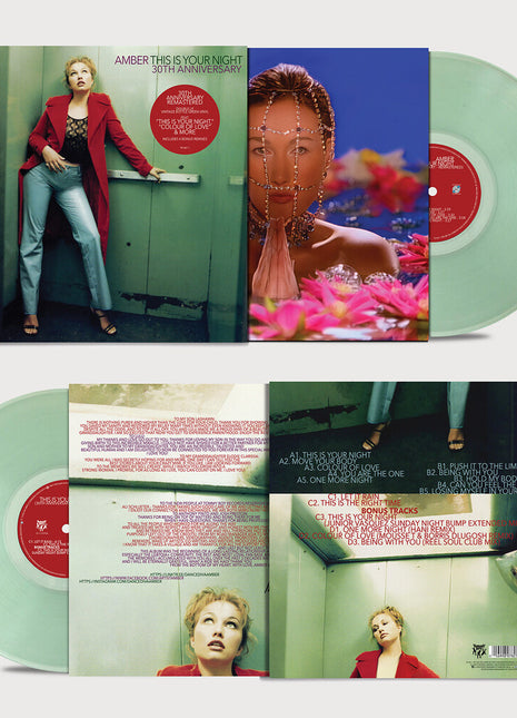 the album cover for Amber - This Is Your Night (30th Anniversary) [Colored Vinyl] [Deluxe]