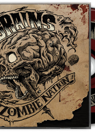 the album cover for The Brains - Zombie Nation - Bonus Track Edition