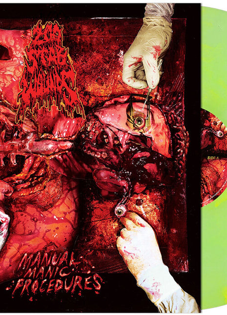 the album cover for 200 Stab Wounds - Manual Manic Procedures [Colored Vinyl] (Grn) (Ylw) (Mrb)