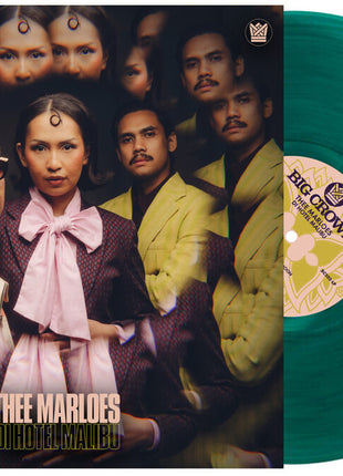 the album cover for Thee Marloes - Di Hotel Malibu [Indie Exclusive] Green [Colored Vinyl] (Grn) [Indie Exclusive]