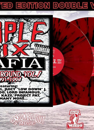 the album cover for Triple Six Mafia - Underground Vol 1: 1991-1994 (Blk) [Colored Vinyl] (Red)