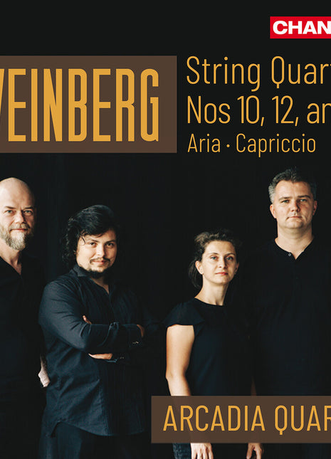 the album cover for Arcadia Quartet - Weinberg: String Quartets Vol. 6