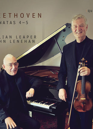 the album cover for Julian Leaper - Beethoven: Vn Sons 4 & 5