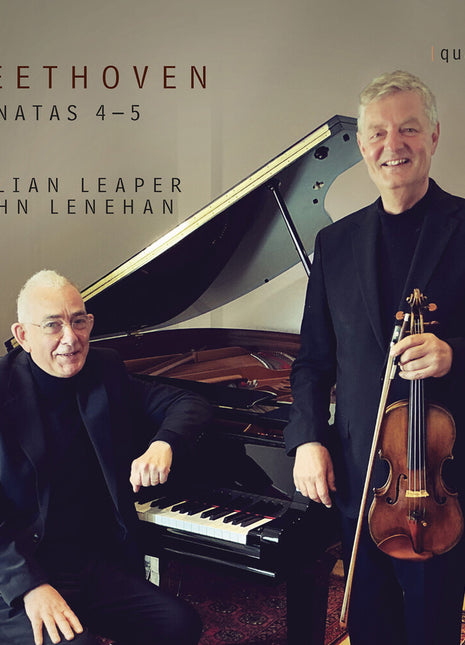 the album cover for Julian Leaper - Beethoven: Vn Sons 4 & 5