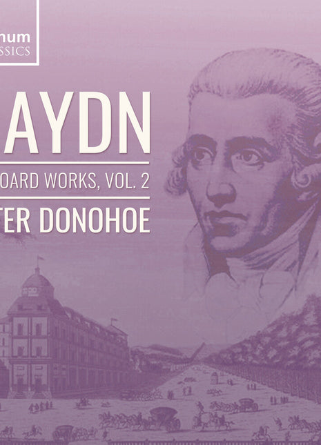 the album cover for Peter Donohoe - Haydn: Keyboard Works Vol. 2