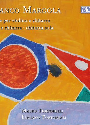 the album cover for Mauro Tortorelli - Margola: Works For Vn & Guitar Viola & Guitar Solo