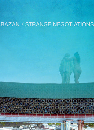 the album cover for David Bazan - Strange Negotiations - Aqua Blue (Blue) [Colored Vinyl]