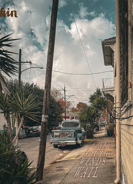 the album cover for Gitkin - Where The South Winds Wail