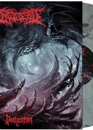 the album cover for Ingested - Denigration [Electric Blue Smoke]